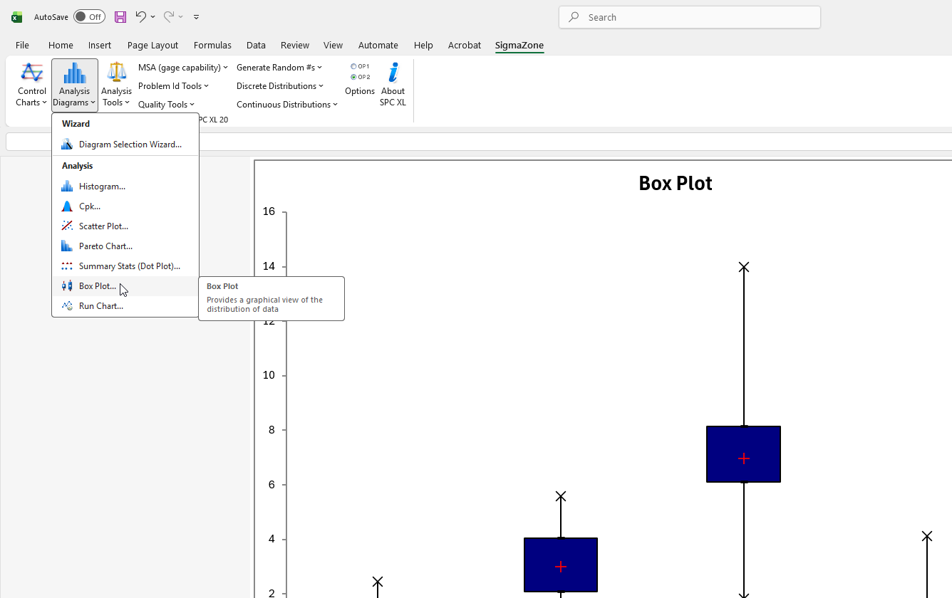 SPC XL inside Microsoft Excel